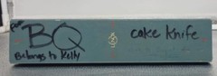 Lenox Stainless Steel Cake Knife Ornate Porcelain Handle & Box Wedding Birthday