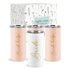 Bride Tribe Gifts Set of 4 Cups Bachelorette Party Favors Wedding Gifts for B…