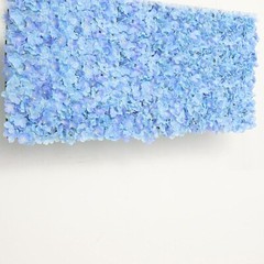 4 Serenity Blue Hydrangea Flowers Mat Wall Backdrop Panels Wedding Decorations