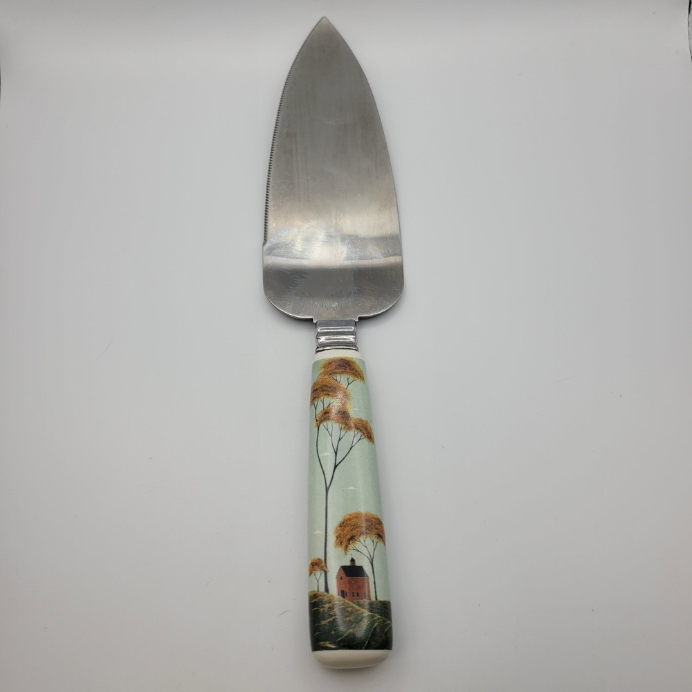 Warren Kimble Boston Warehouse Cake Server Pie Server Country Cottage Stainless