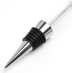 10PCS Beadable Wine Stoppers, Beaded Bottle Cap Zinc Alloy Reusable Corkscrew Sa