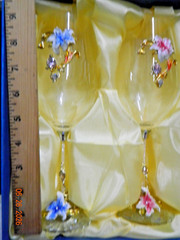 BRaT BREW TO A TEA 2 TOASTING WEDDING GOBLET NIB