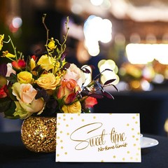 100Pcs Paper Place Cards for Wedding Table Setting Assorted Color Elegant Design