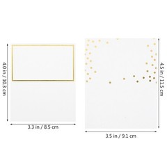 100Pcs Paper Place Cards for Wedding Table Setting Assorted Color Elegant Design