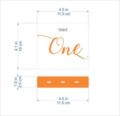 Clear Acrylic Wedding Table Numbers Calligraphy Freestanding Luxury Centerpieces