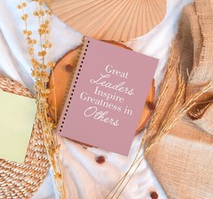 OXW Pink Meeting Notebooks for Work, Leadership Gifts Office Work Notebook Jo…