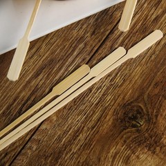 100 pcs 10″ long Natural Bamboo Wedding Party Paddle Skewers Picks Wedding Party