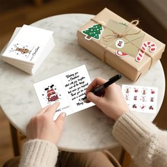 SerpizePaty 12 Sets Christmas Cards with 5.9 inches x 7.48 inches, colorful