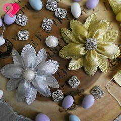 Flower Leaf Pull Bow Ribbon Pouch Jordan Almond Holder Baby Wedding Party Favor