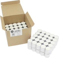 Stonebriar 100 Pack Unscented 8 Hour Extended Burn Time Tea Light Candles, White