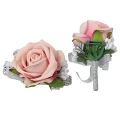 Charming Floral Wristlets for Brides Grooms and Bridesmaids at Weddings