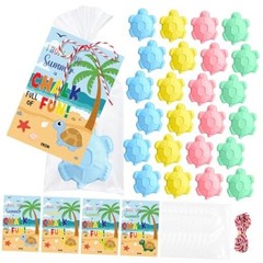 Set Sidewalk Chalks for Kids End of Year Student Gifts Bulk 24 Turtle