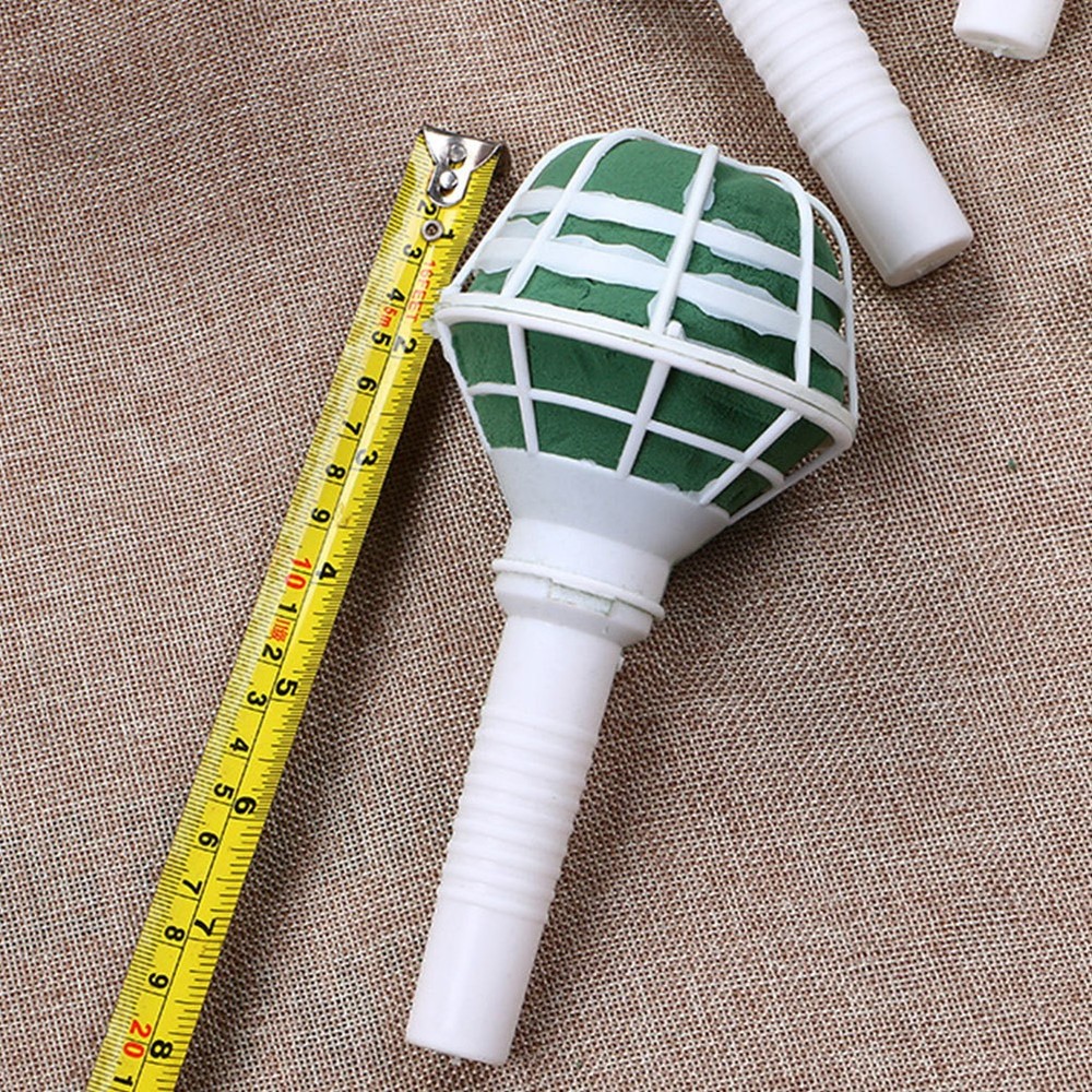 4Pcs Assorted Color Floral Handle Wedding Flower Holder and Bouquet Base Support