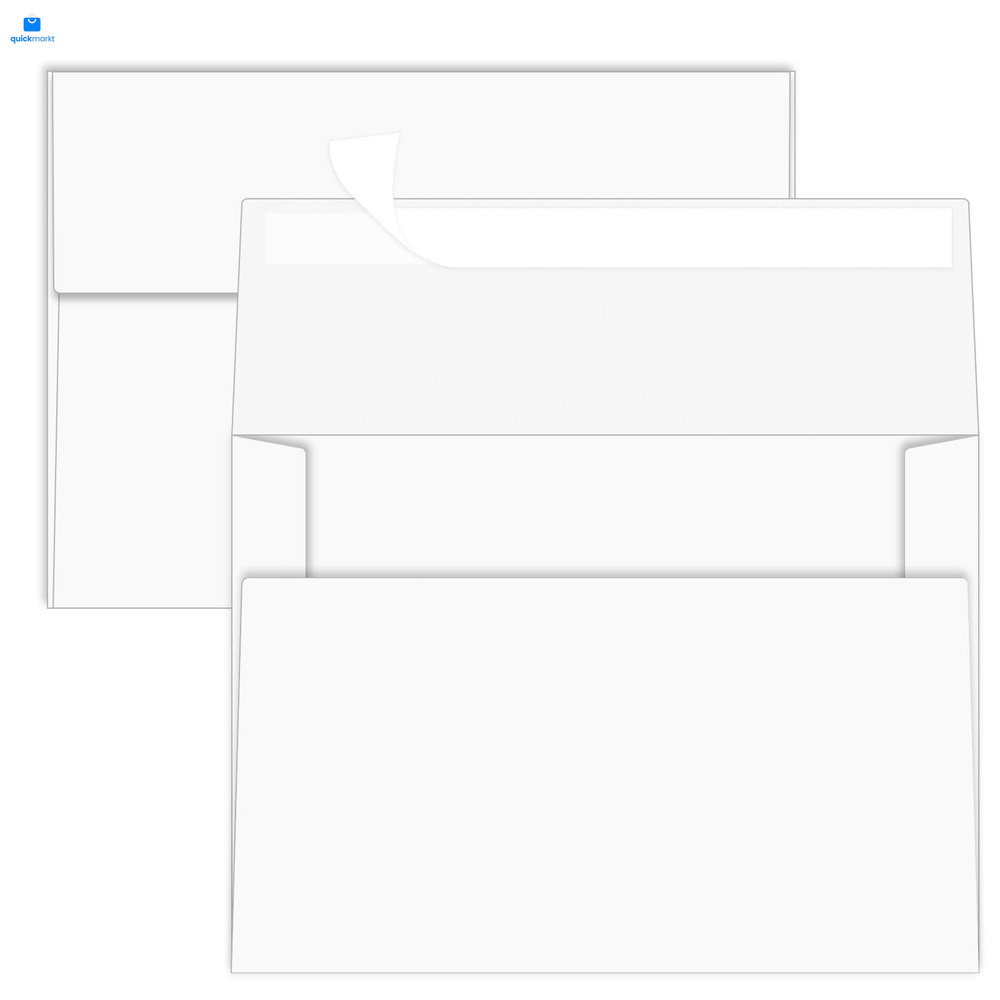 YINUOYOUJIA 50 Packs White A7 Envelopes, 5×7 Envelopes for 50pack,