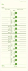Weekly Time Cards 1-Sided, 3-1/2″ x 9″, Named Days, 1000-Count,Time Cards for…