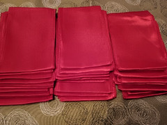 30 PC Red Satin Chair Sash Bow Wedding Party Valentines Day Banquet Reception