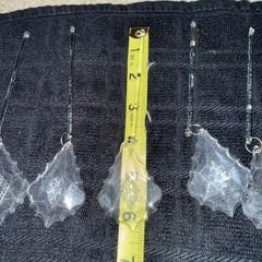 HUGE LOT ACRYLIC HANGING CRYSTALS ORNAMENTS WITH TEARDOP PRISMS & HOOKS