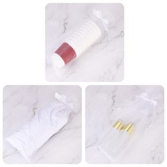 14 x 5 Inch Organza Wine Bags 40 Pcs Gift Wrap Bags for Wedding Favors Rose Red