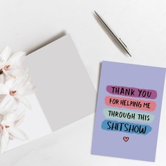 Spercy Funny Thank You Card for Women Men, Thank You for Supporting Me Card, …