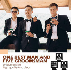 6 Pack Groomsmen Best Man Proposal Can Coolers Bachelor Gifts Groomsmen Gifts Fu