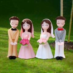 Wedding Cake Toppers Desk Decoration Mini Miniature Scene People for Valentines
