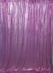 SILVER 8 ft x 8 ft Sequined Backdrop Curtain Wedding Party Booth Decorations