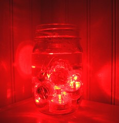 RED~96 Pack~LED Submersible Tea Lights for Wedding and Holiday