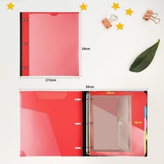 WOT I Telescoping Project Organizer 2-Pack, Refillable Binder with Dividers a…
