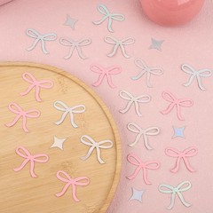 XIHIRCD Multicolor Confetti, Sequin, Bow & Star Shapes, 200pcs, Wedding Party