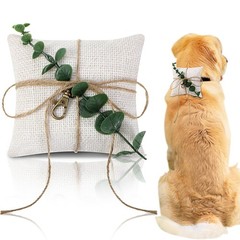5» x 5» Dog Ring Bearer Wedding Pillows with Ring Clasp Off for Dog Collar …