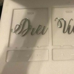 Clear Acrylic Wedding Table Numbers Calligraphy Freestanding Luxury Centerpieces