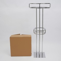 2-Tier Flower Display Stand Wedding Floral Holder Decoration Rack Silver H:133cm