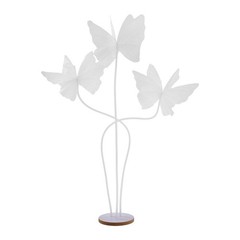 3* White Artificial Butterfly Decorations Floorstanding Fake Butterfly Décor