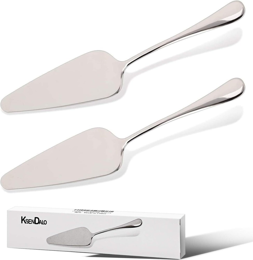 2 Pack Pie Server Stainless Steel SUS304 Small Silver Pie Spatula for Serving…