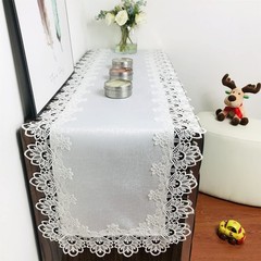 Lace Table Runner for Dining Table White for Wedding Holiday Party 16 x 70 In…