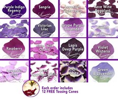 Silk Rose Petals 1000 Purple