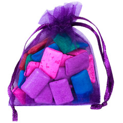 Plum Organza Gift Bags Multiple Sizes in Sets of 20, 50 or 100