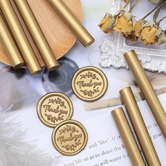 SWANGSA 20 Pieces Glue Gun Sealing Wax Sticks Antique Gold for Wax Seal Stamp…