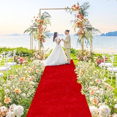 Red Carpet Runner for Party Wedding Aisle 4′ x 15′ (Rectangular),