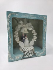NEW Vintage 1950s Bride and Groom Wedding Cake Topper Soldier Pfeil & Holing NOS