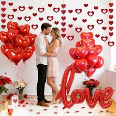 1181PCS Romantisches Valentine’s Day Decorations Kit with 1000 Pcs Silk Rose