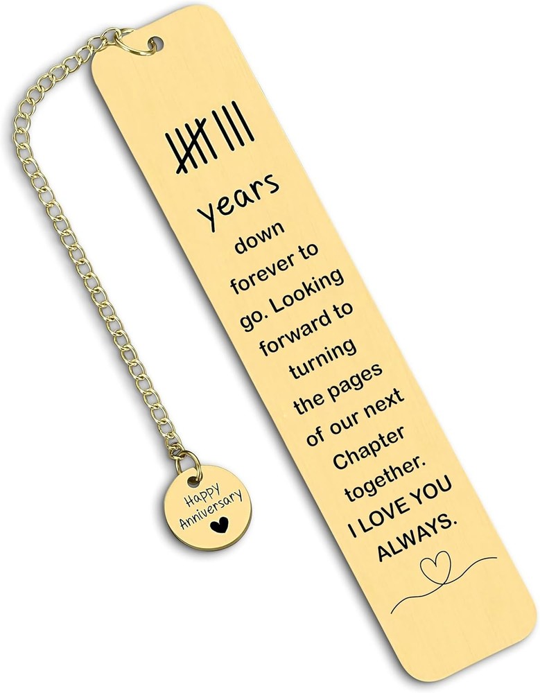8 Year Bronze Anniversary Gifts Him Her 8th Wedding Bookmark Wife Husband