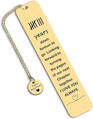 8 Year Bronze Anniversary Gifts Him Her 8th Wedding Bookmark Wife Husband