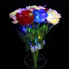 Eternal Rose Flower LED Enchanted Light up Rose LED Light Valentine’s Gift 6 PC