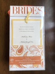 Brides Printable Invitation Kit – Orange Paisley 40 Ct- New in Package