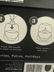 NEW Modgy Luminary Lanterns 4 Peacock Feather Not Opened Pool & Wedding Events