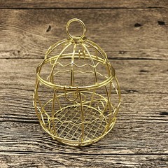 Mini metal gold vintage retro bird cage candy boxes baby shower favor gift box!