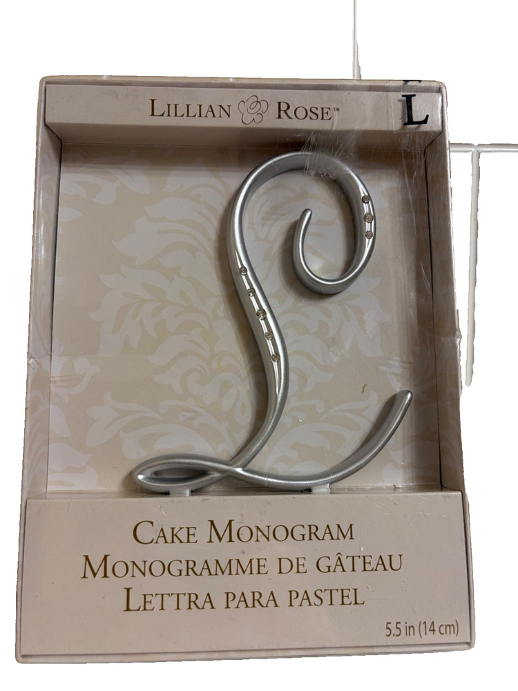 Lillian and Rose Cake Monogram ( letter L)