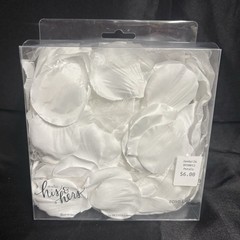 Studio His & Hers Artificial Silk White Rose Petals 300 Count Wedding Decor