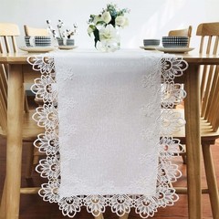 Lace Table Runner for Dining Table White for Wedding Holiday Party 16 x 70 In…